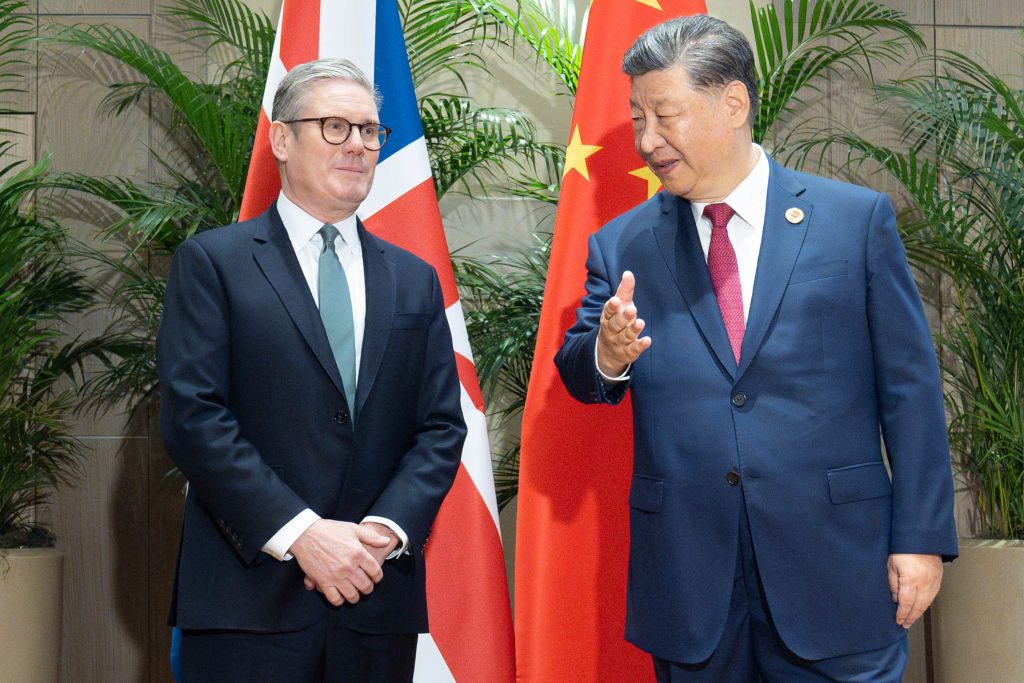 ‘Seeking out greater ties with China risks leaving the UK weaker and more exposed in a world defined by raw power.’ Credit: Getty