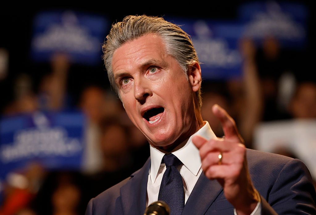 Gavin Newsom opposes a wealth tax, but many in his base support it. Credit: Getty