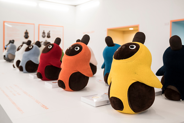 Lovots, cute baby-like robots, can't quite fill the gap left by Japan's absent toddlers. (Tomohiro Ohsumi/Getty)