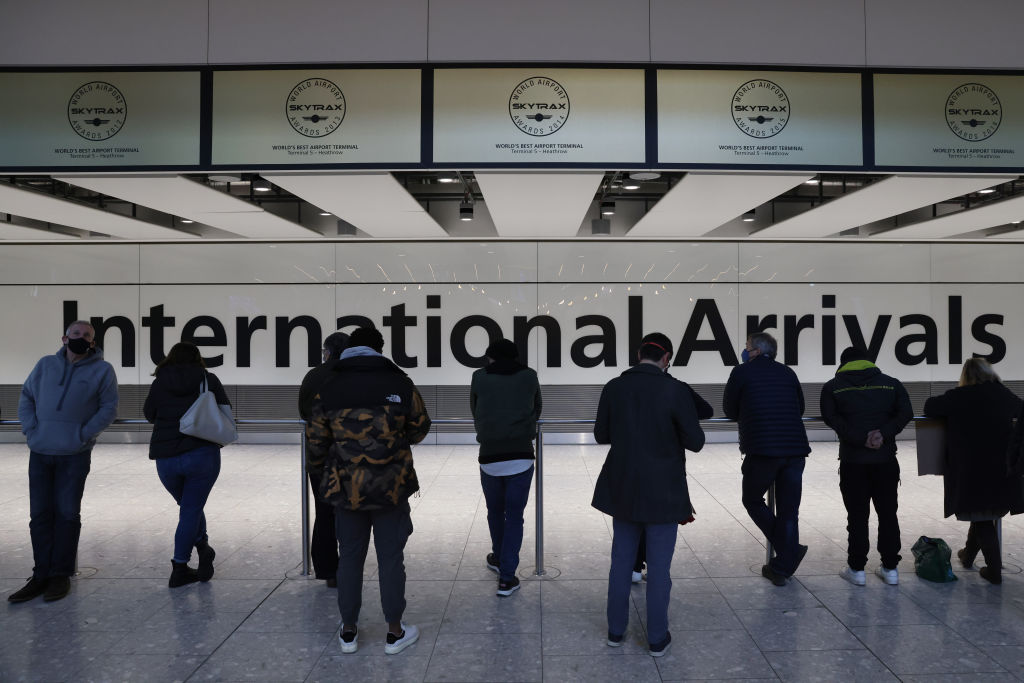 ‘The headline fall in net migration is therefore less about a surge in departures than a slowdown in arrivals.’ Credit: Getty