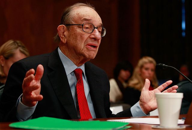 Alan Greenspan was chair of the Federal Reserve between 1987 and 2006. Credit: Getty