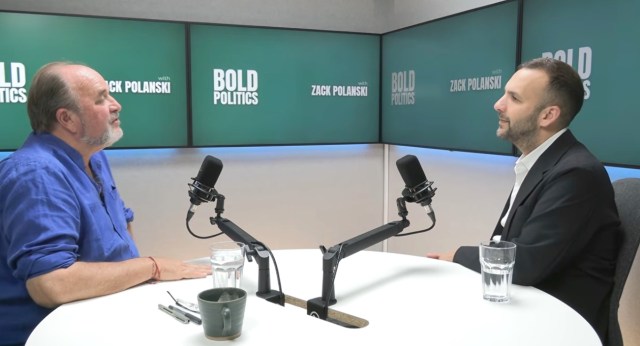 Zack Polanski speaks to William Dalrymple. Credit: Bold Politics
