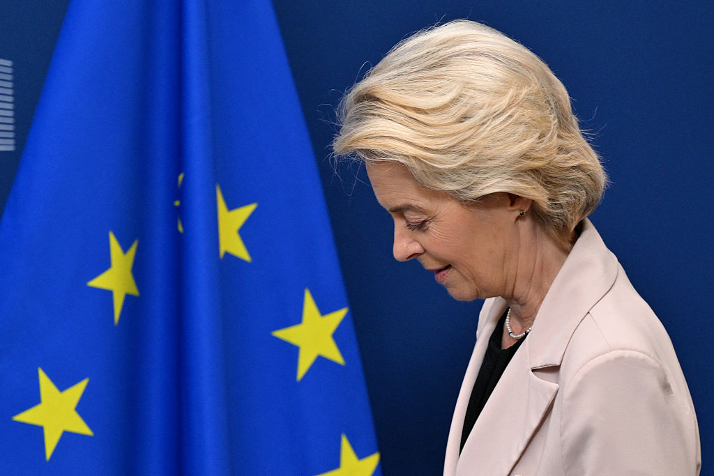 Ursula von der Leyen claims that sanctions ‘continue to weaken the economic foundations of Russia’s war effort’. Credit: Getty