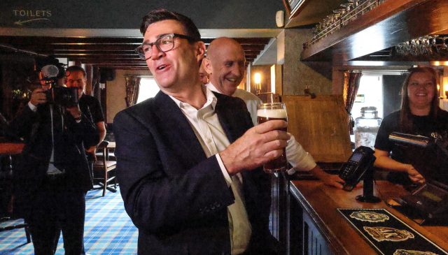 Andy Burnham's excruciating cringe