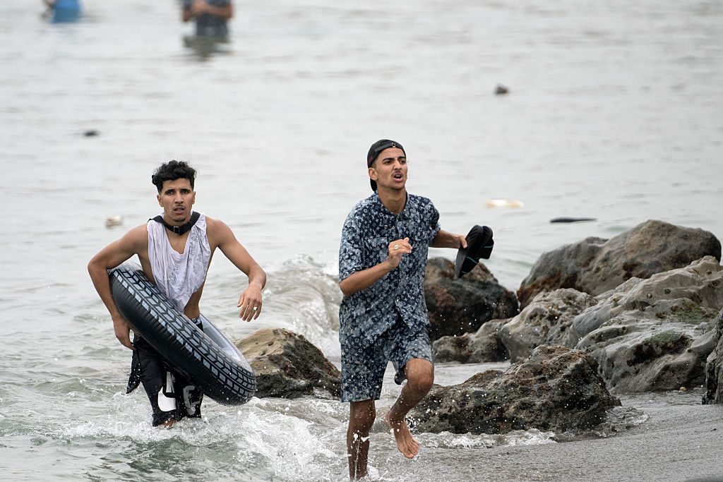 Tens of thousands of migrants have crossed the Spanish border in the last two days. Credit: Getty