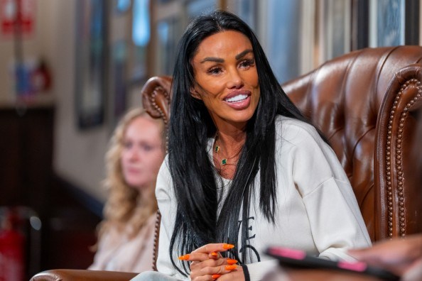 Katie Price at the Cambridge Union. (Nordin Catic / Getty)