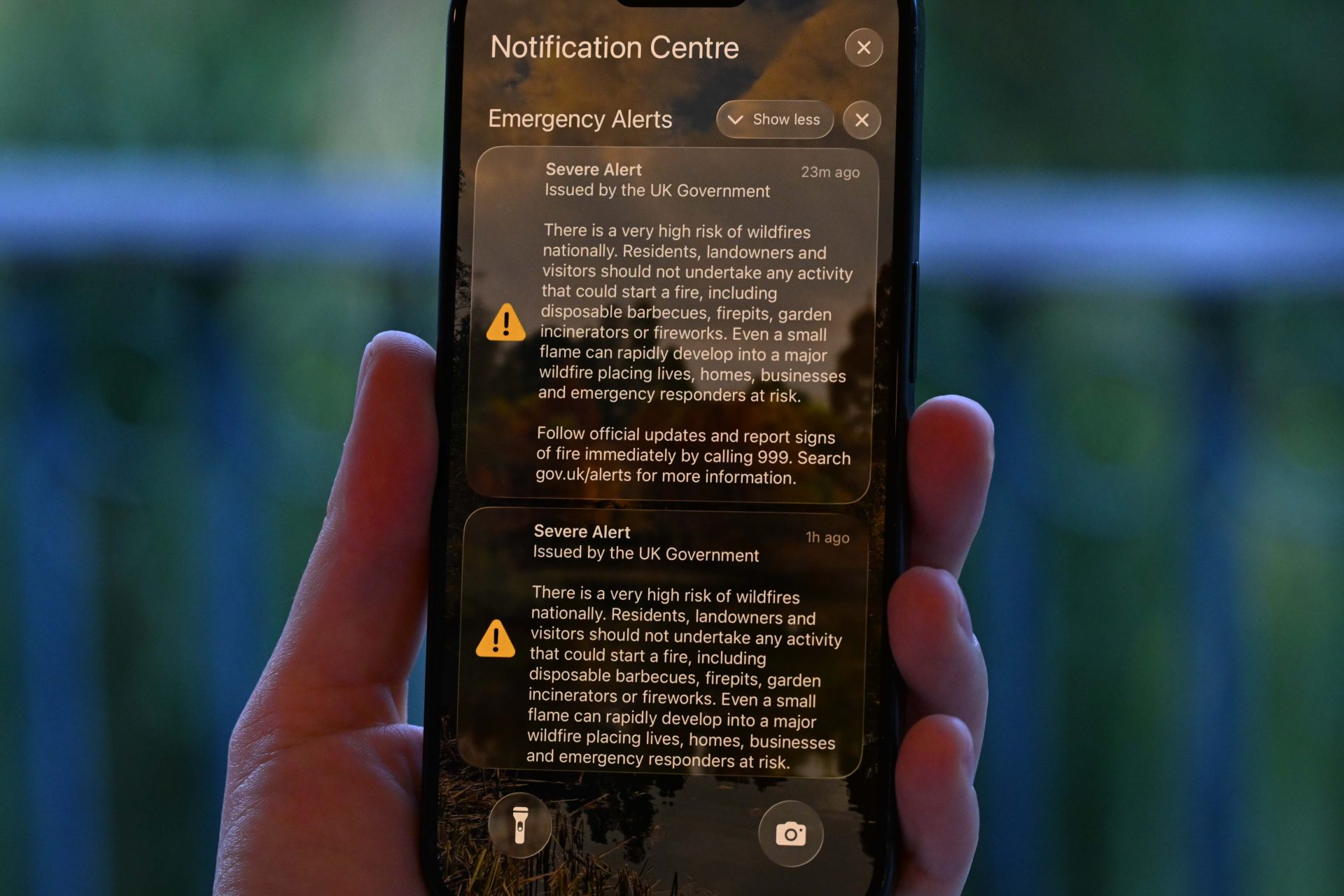 ‘The alert system is already becoming the voice of Big Brother in very non-emergency situations.’ (Rasid Necati Aslim/ Getty)